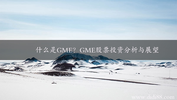 什么是GME？GME股票投资分析与展望